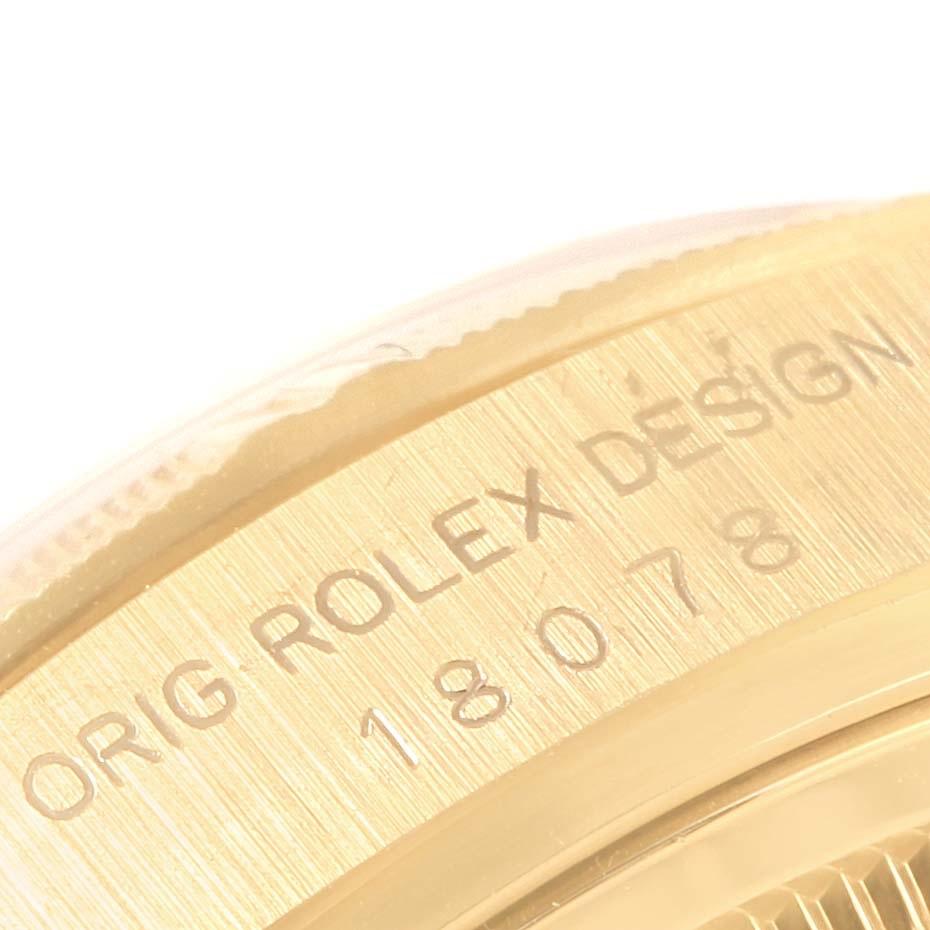 Rolex President Day-Date 36 Yellow Gold Tapestry Dial Men’s Watch 18078 5