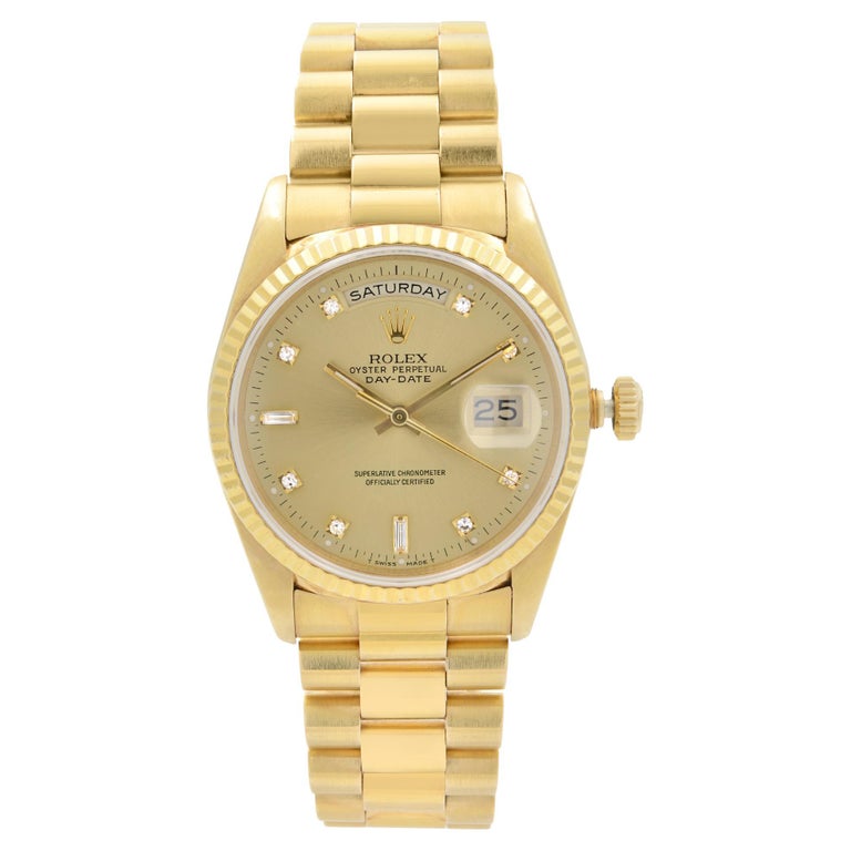 18238 Rolex Watches - 22 For Sale on 1stDibs | rolex day date 18238, rolex  18238 diamond dial, rolex presidential diamond 18238