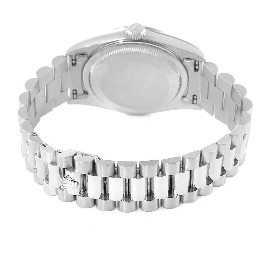 Rolex President Day-Date 36mm White Gold Silver Dial Mens Watch 18239 2
