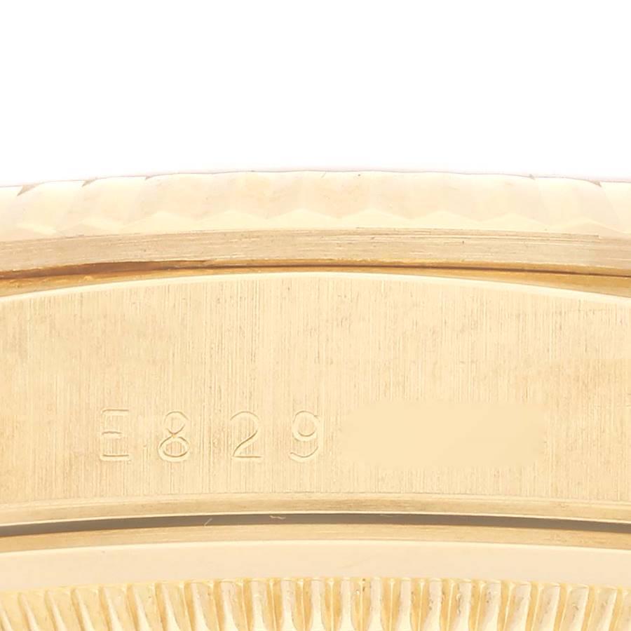 Rolex President Day-Date 36mm Gelbgold Diamant-Zifferblatt Herrenuhr 18238 im Angebot 4