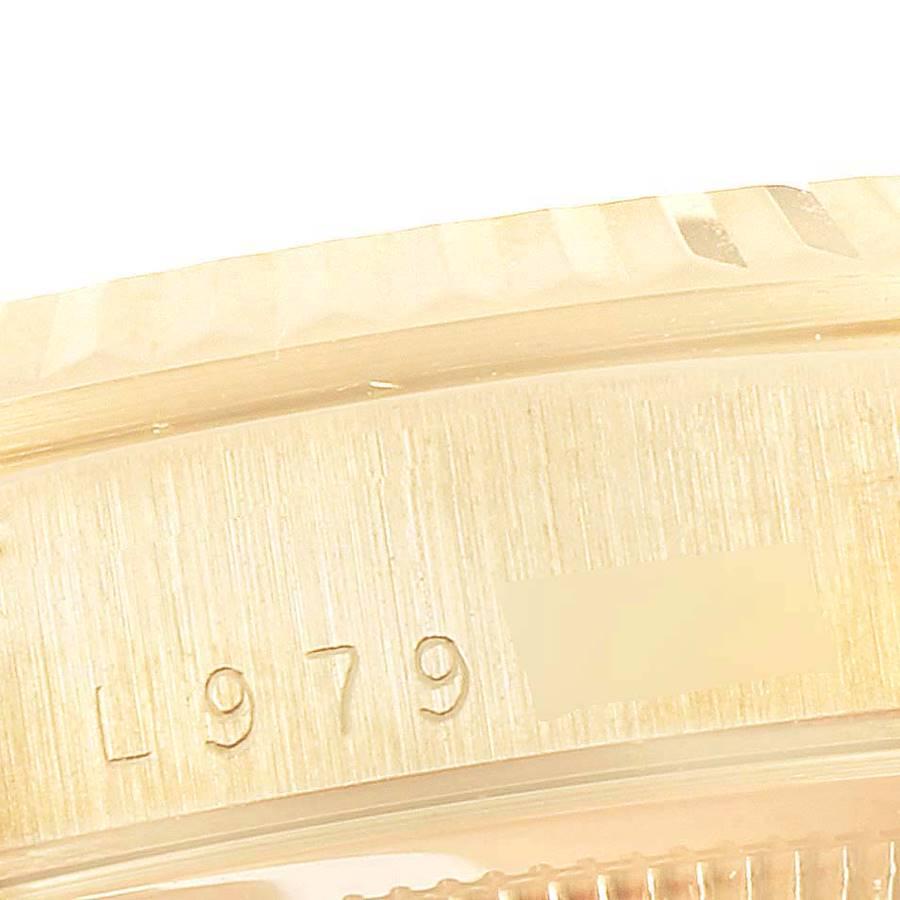 Rolex President Day-Date Yellow Gold Diamond Mens Watch 18238 2