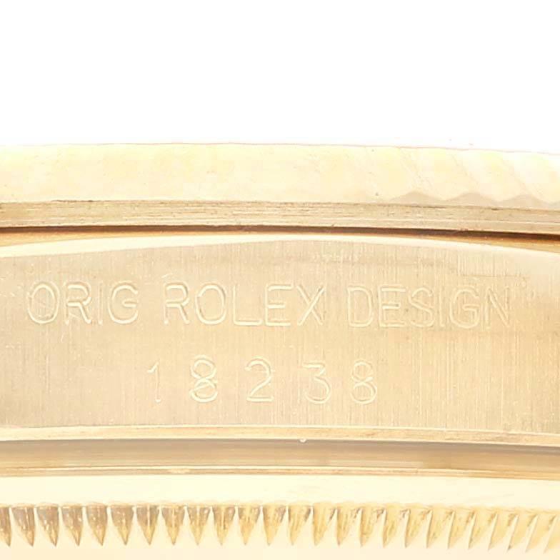 Rolex President Day-Date Yellow Gold Diamond Mens Watch 18238 1