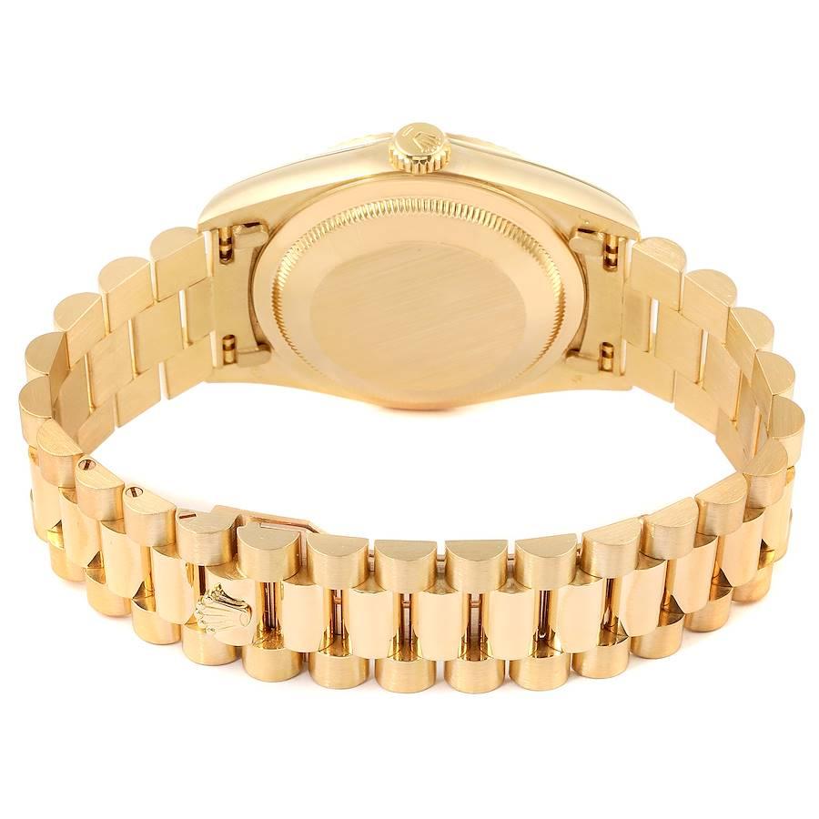 Rolex President Day-Date Yellow Gold Diamond Men's Watch 18238 6