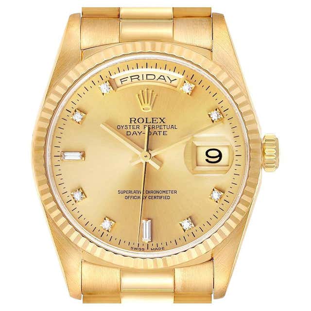 Rolex Oyster Perpetual Day-Date President 18238 with Papers at 1stDibs