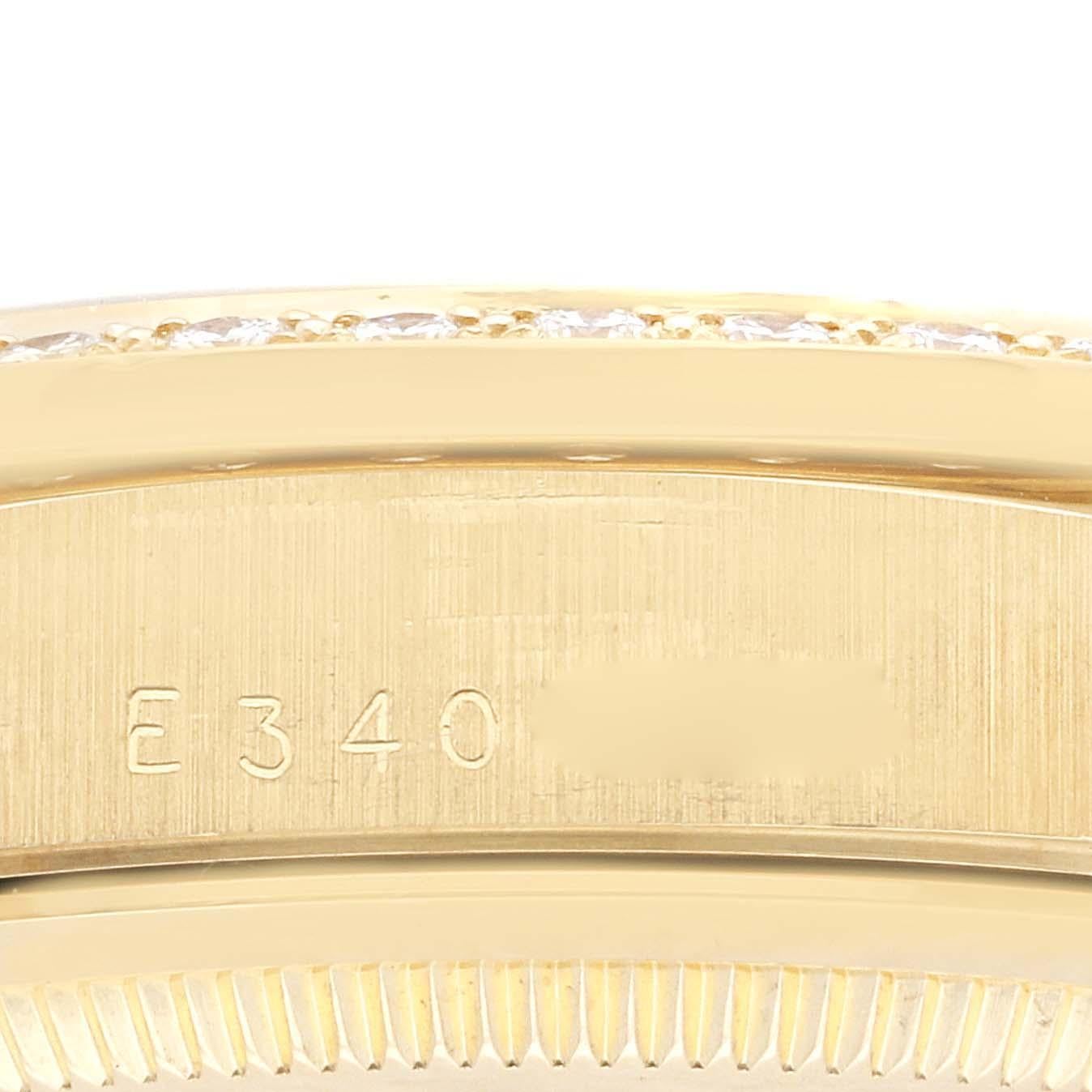 Rolex Montre President Day Date en or jaune et diamants de 36 mm pour hommes 18348 Excellent état - En vente à Atlanta, GA