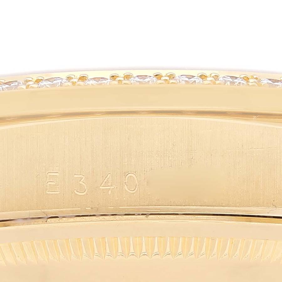 Men's Rolex President Day Date Yellow Gold Diamond Mens Watch 18348