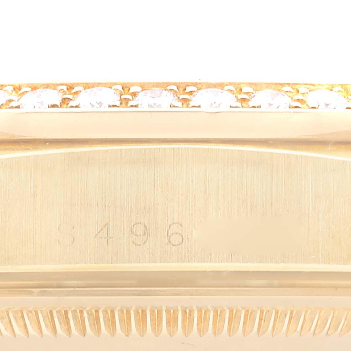 Rolex President Day Date 36mm Gelbgold Diamant-Herrenuhr 18348 4
