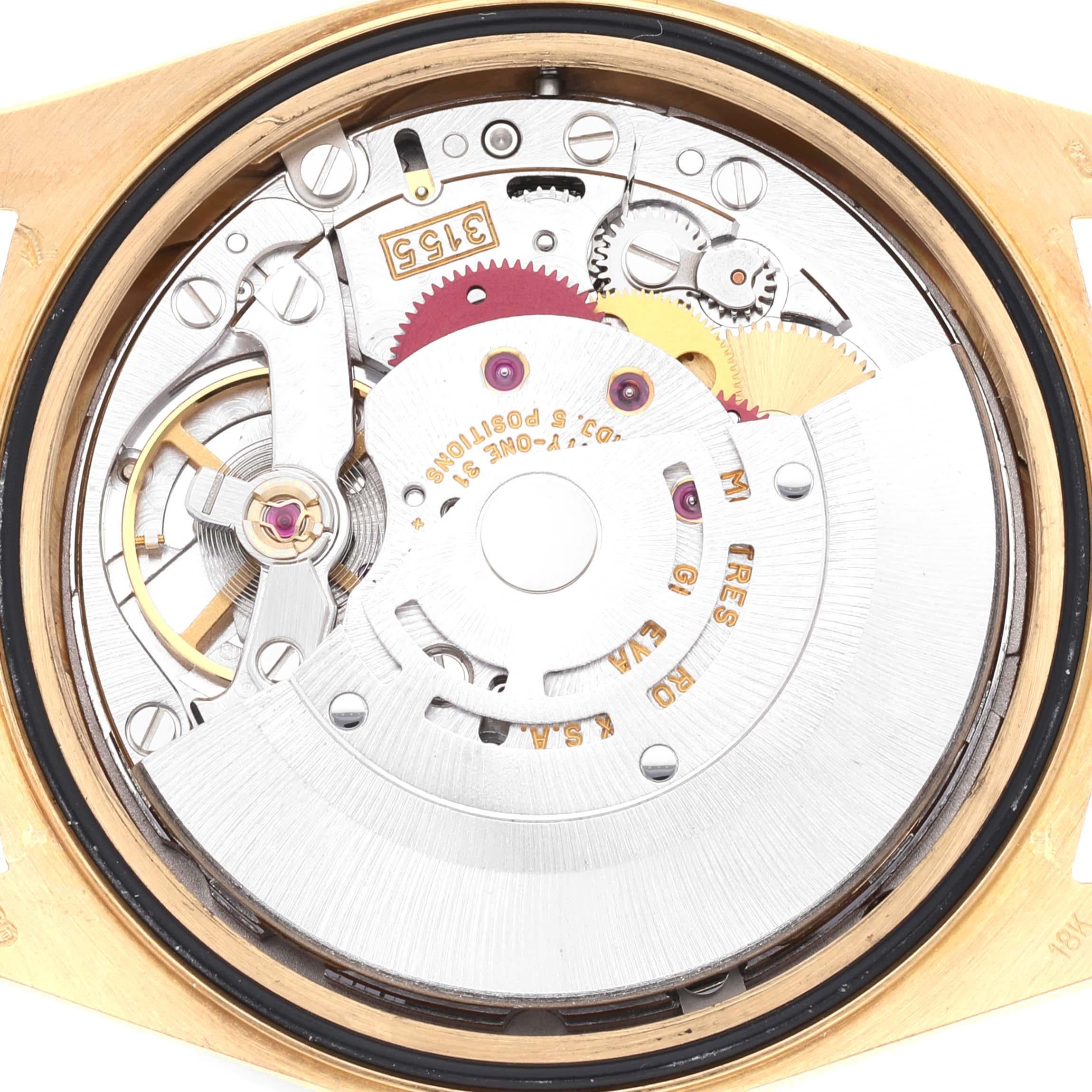 Rolex President Day Date 36mm Gelbgold Diamant-Herrenuhr 18348 5