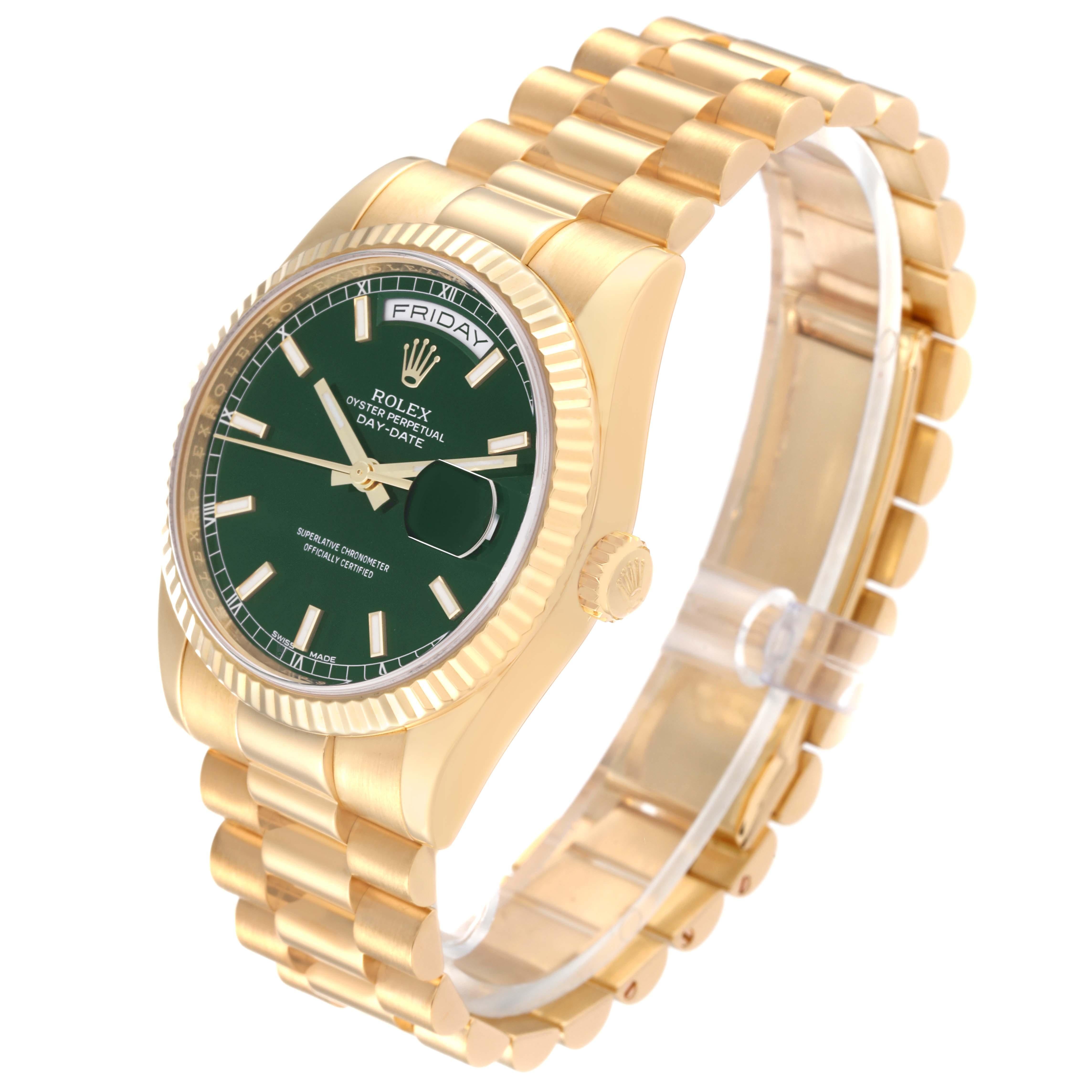 men's rolex green
