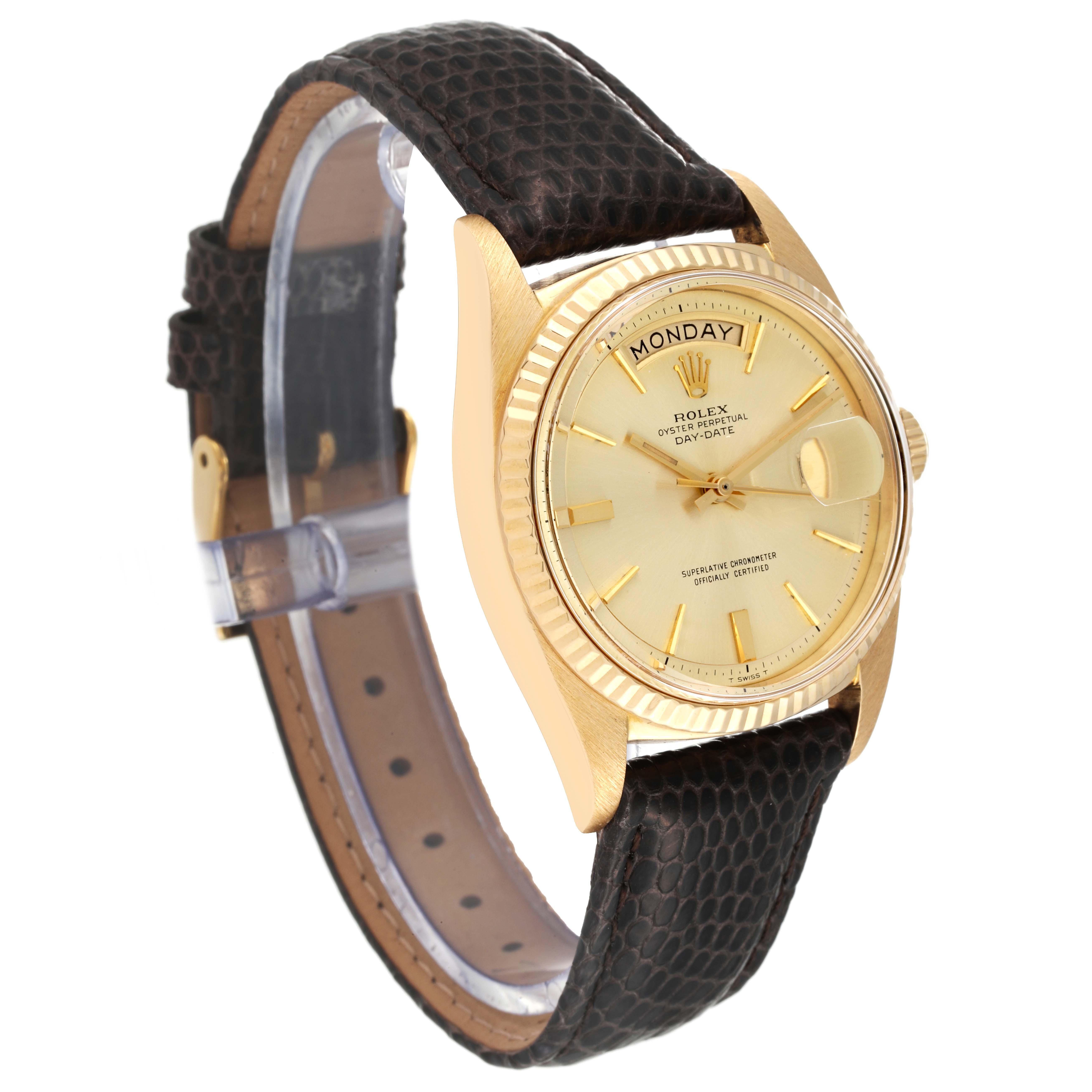 rolex day date 36mm leather strap