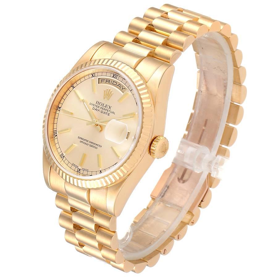 Rolex President Day Date Yellow Gold Men's Watch 118238 For Sale 1