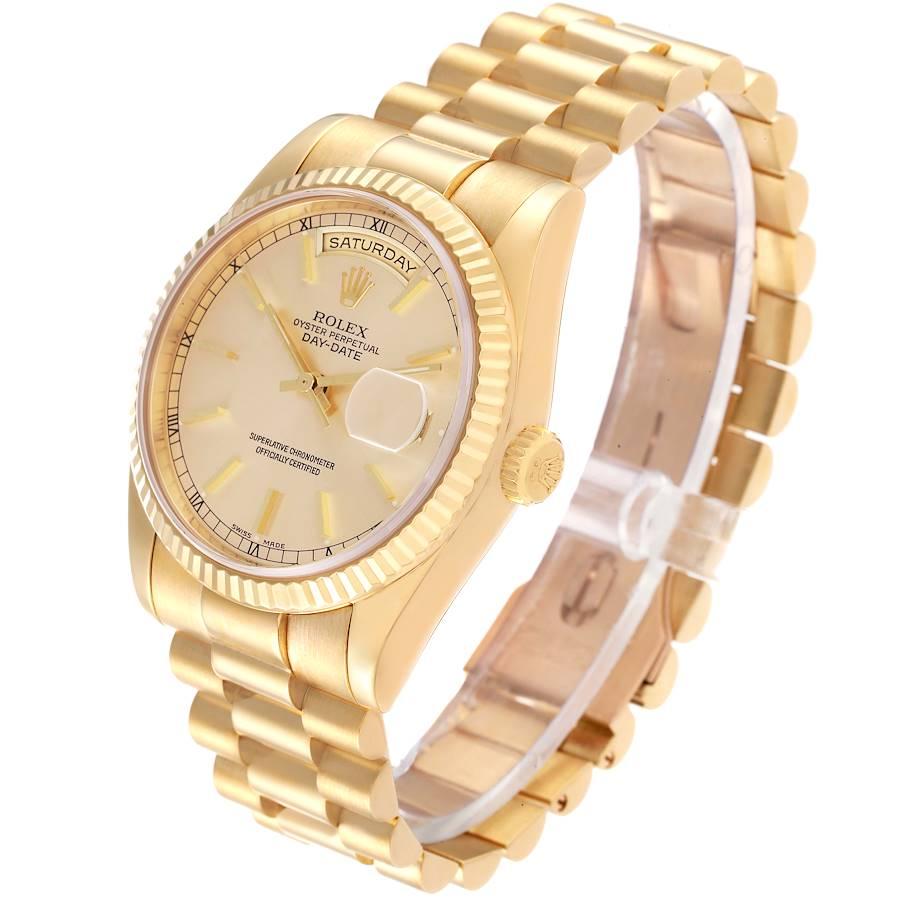 Rolex President Day Date 36mm Gelbgold Herrenuhr 118238 1
