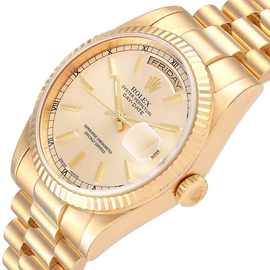Rolex President Day Date Yellow Gold Men's Watch 118238 For Sale 2
