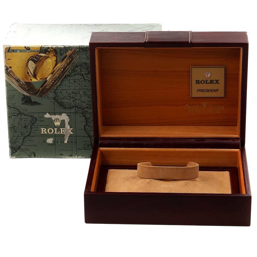 Rolex President Day-Date Yellow Gold Men’s Watch 18038 Box For Sale 7