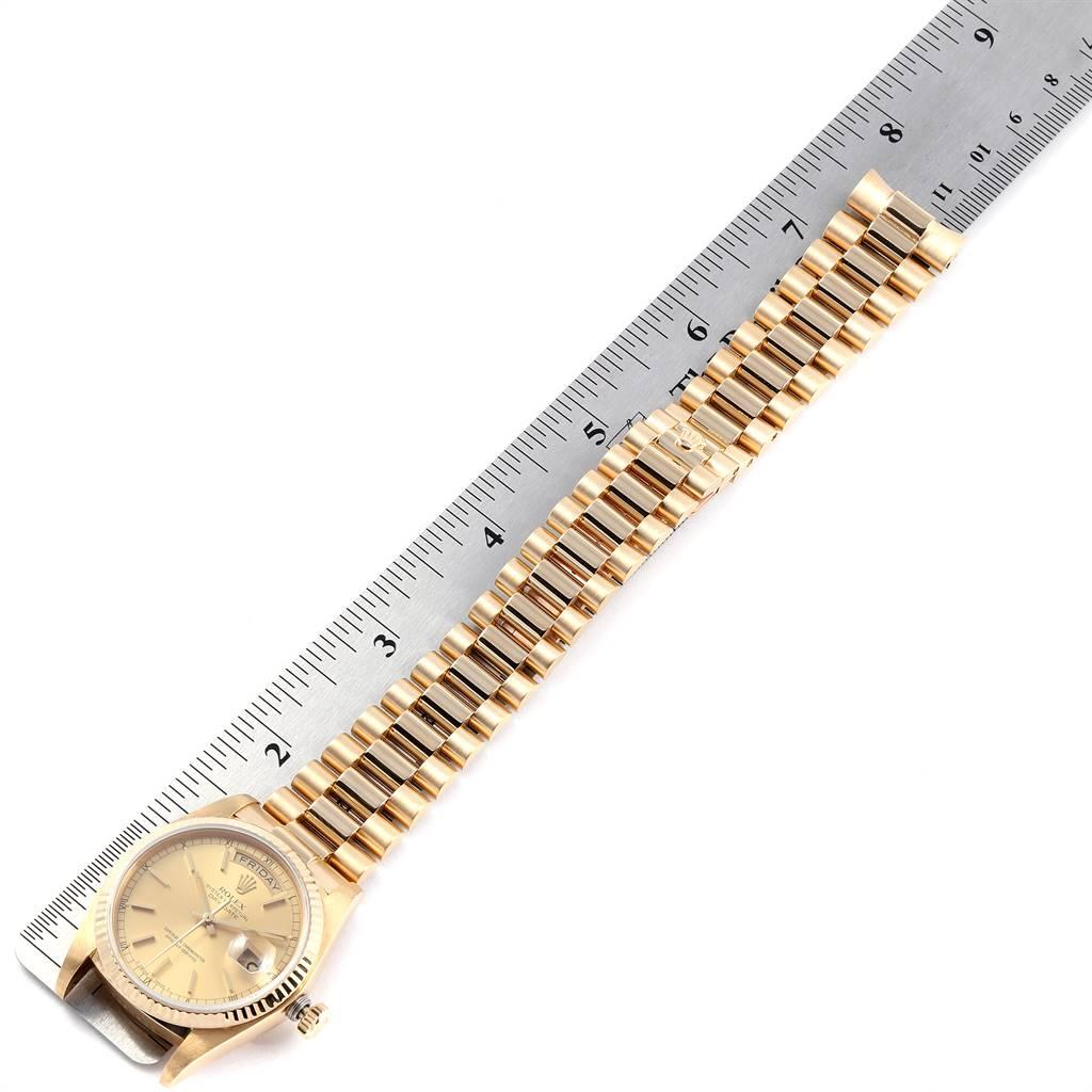Rolex President Day-Date Yellow Gold Men’s Watch 18038 For Sale 6