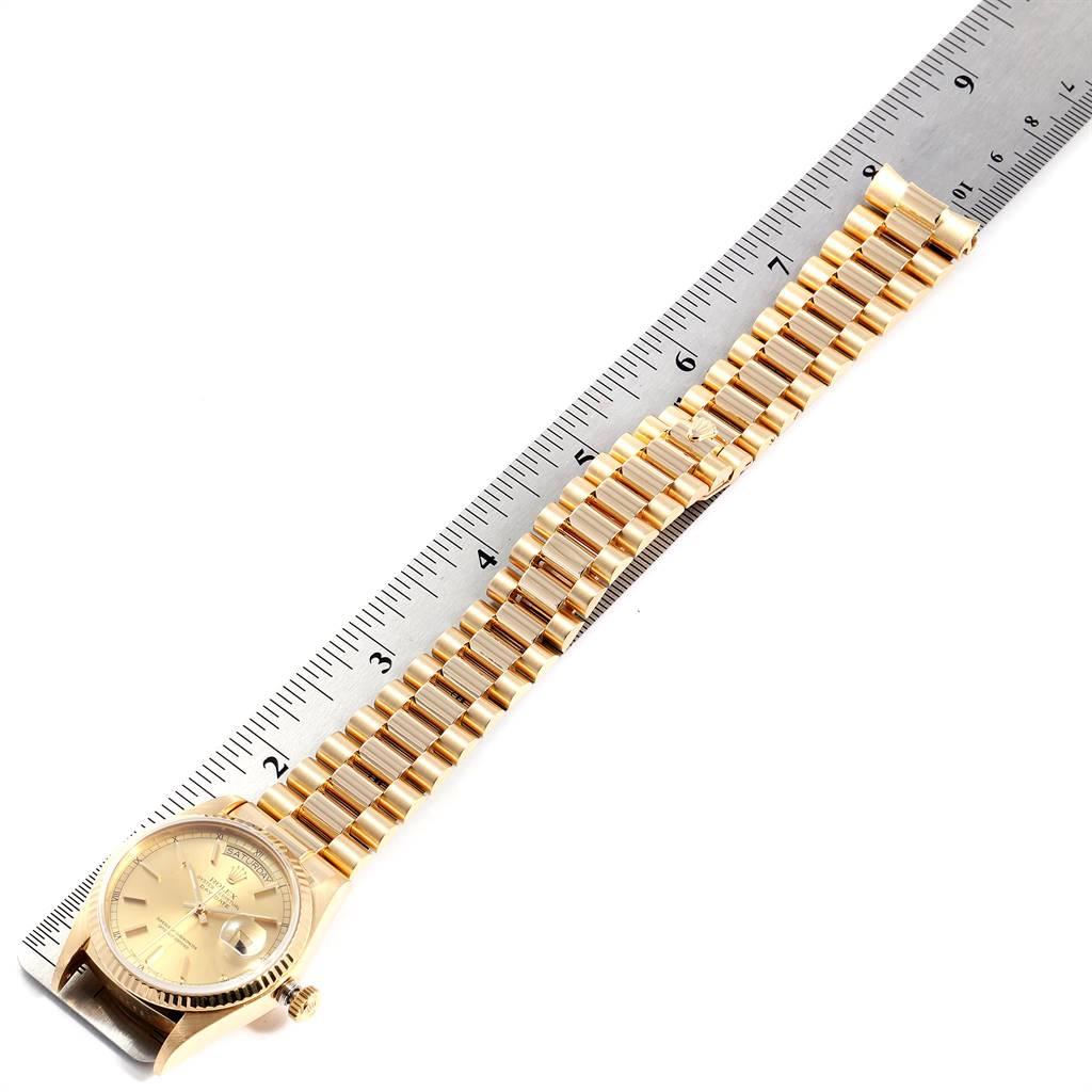 Rolex President Day-Date Yellow Gold Men's Watch 18038 For Sale 7