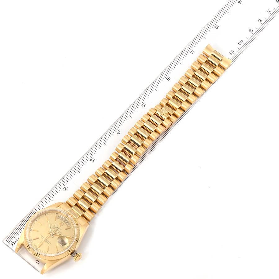 Rolex President Day-Date Yellow Gold Men’s Watch 18038 For Sale 6