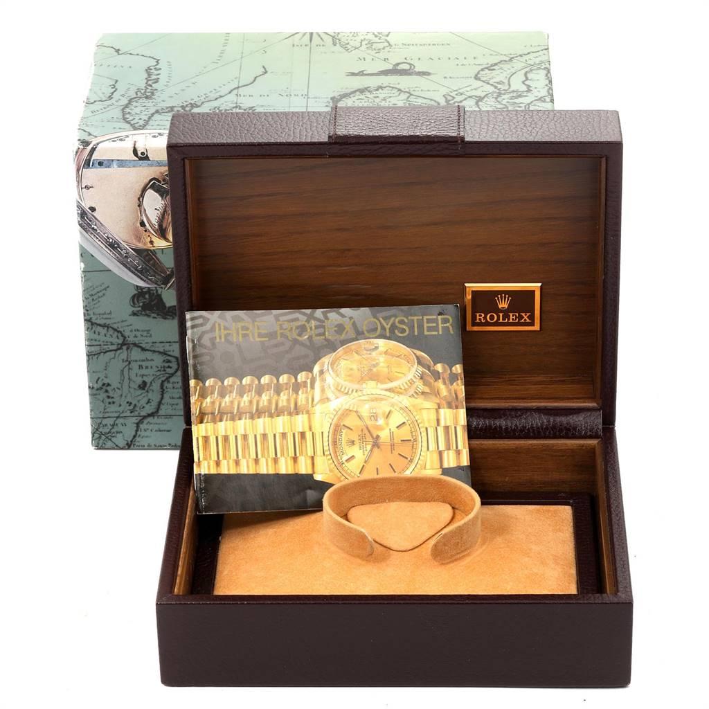 Rolex President Day-Date Yellow Gold Men’s Watch 18038 For Sale 7