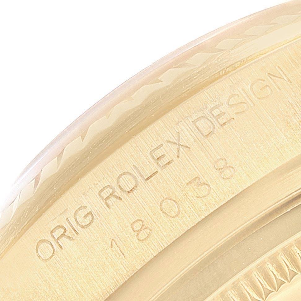 Rolex President Day-Date Yellow Gold Men's Watch 18038 For Sale 3