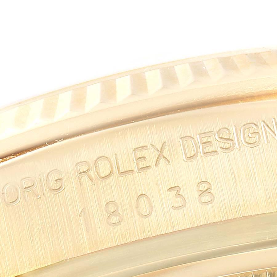 Rolex President Day-Date Yellow Gold Men’s Watch 18038 For Sale 2
