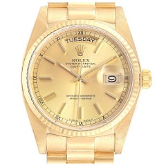 Rolex President Day-Date Yellow Gold Men's Watch 18038