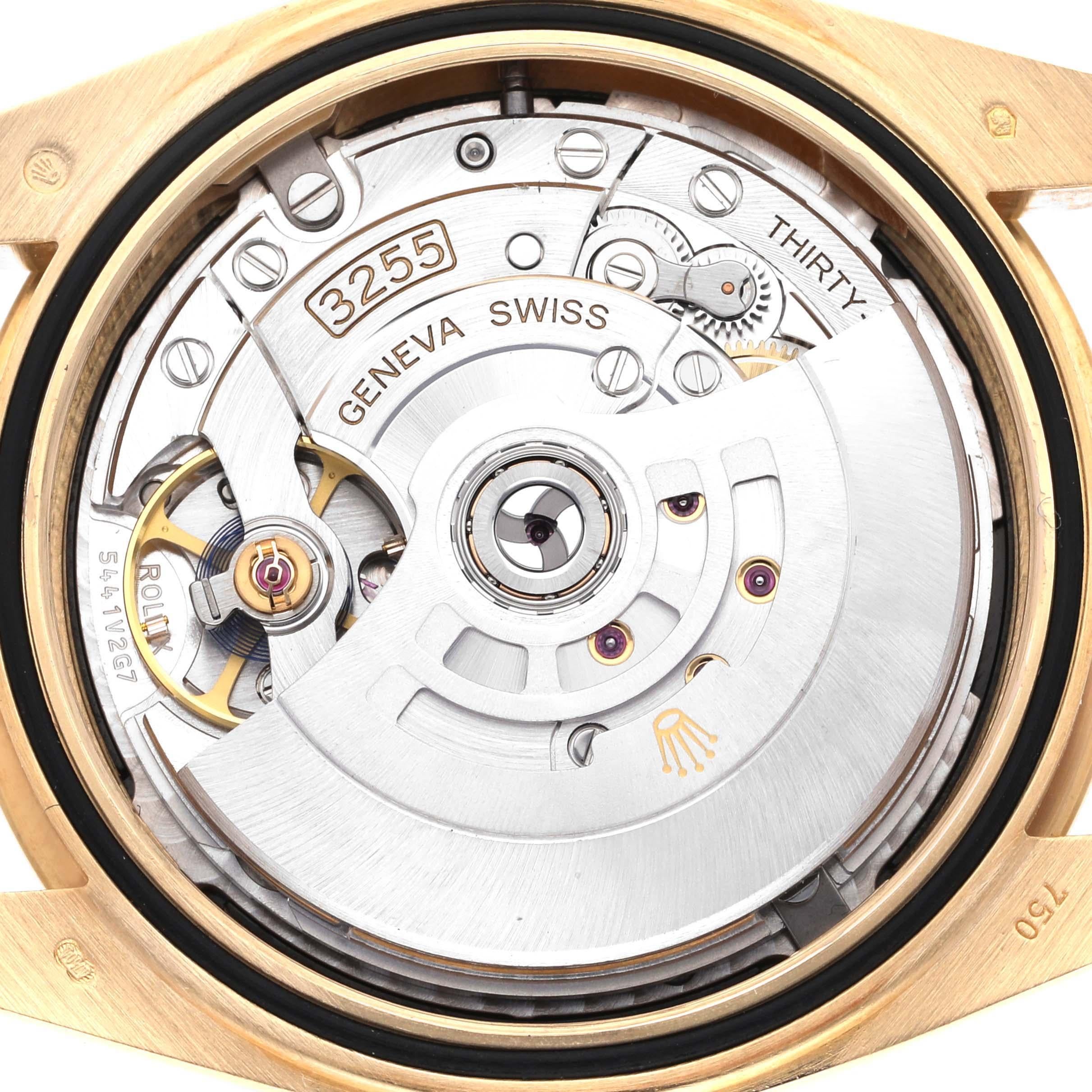 Rolex President Day-Date 40 Black Dial Yellow Gold Mens Watch 228238 en vente 5