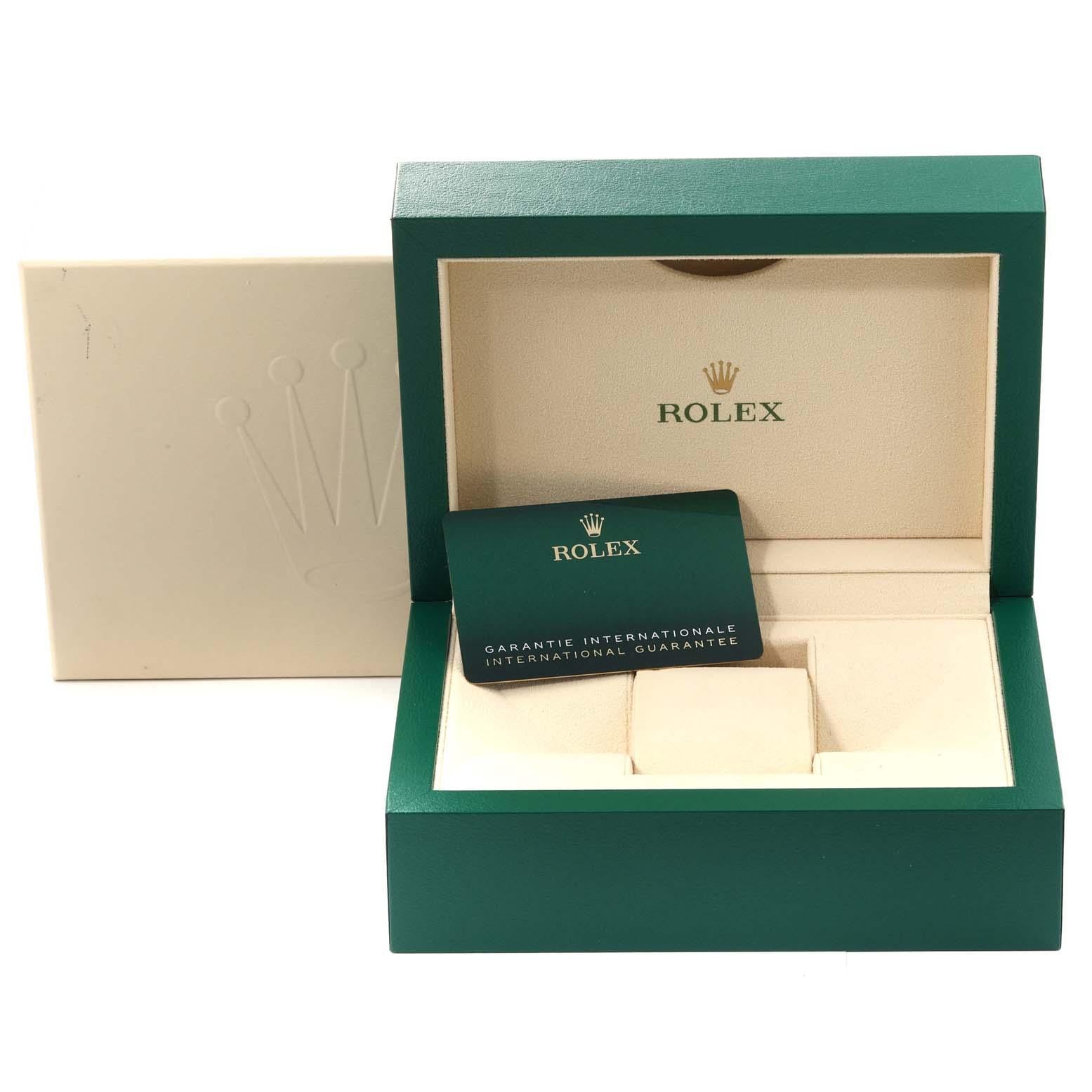 Rolex President Day-Date 40 Blue Dial White Gold Mens Watch 228239 Box Card en vente 7