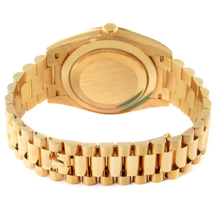 Rolex President Day-Date 40 Gelbgold Diamant-Herrenuhr 228238 Box Kartene im Angebot 4