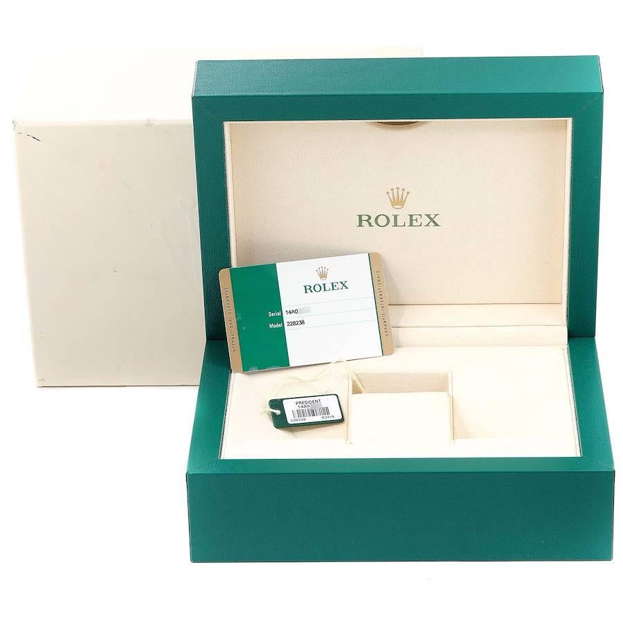 Rolex President Day-Date 40 Gelbgold Diamant-Herrenuhr 228238 Box Kartene im Angebot 6