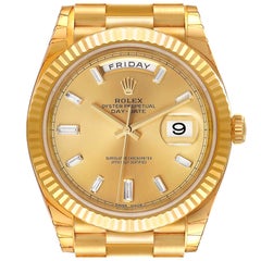 Rolex President Day-Date 40 Gelbgold Diamant-Herrenuhr 228238 Box Kartene