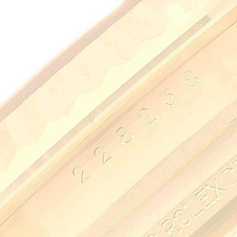 Rolex President Day-Date 40 Gelbgold Silber Diagonal Zifferblatt Herrenuhr 228238 4