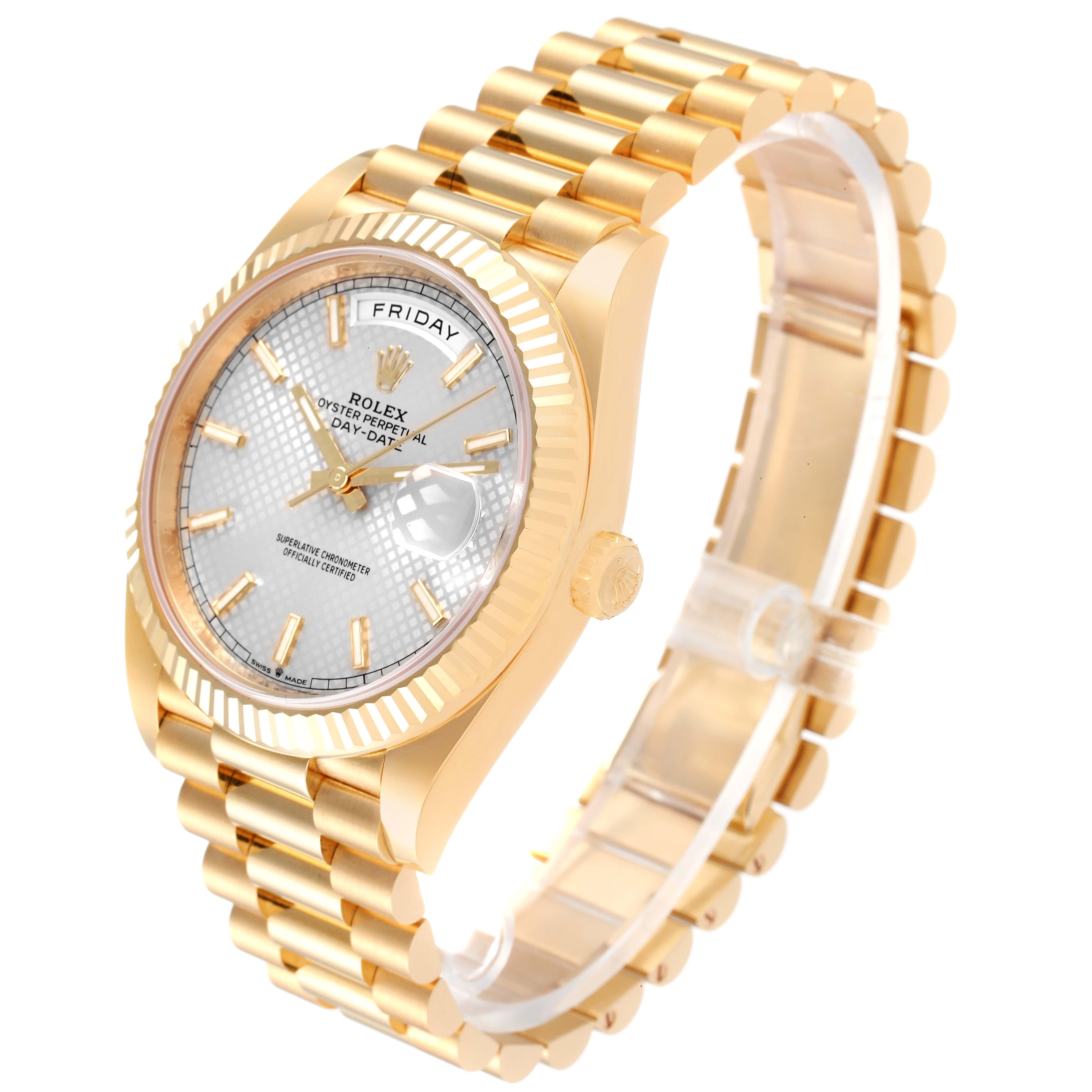 Men's Rolex President Day-Date 18K Yellow Gold Mens Watch 228238 Unworn For Sale