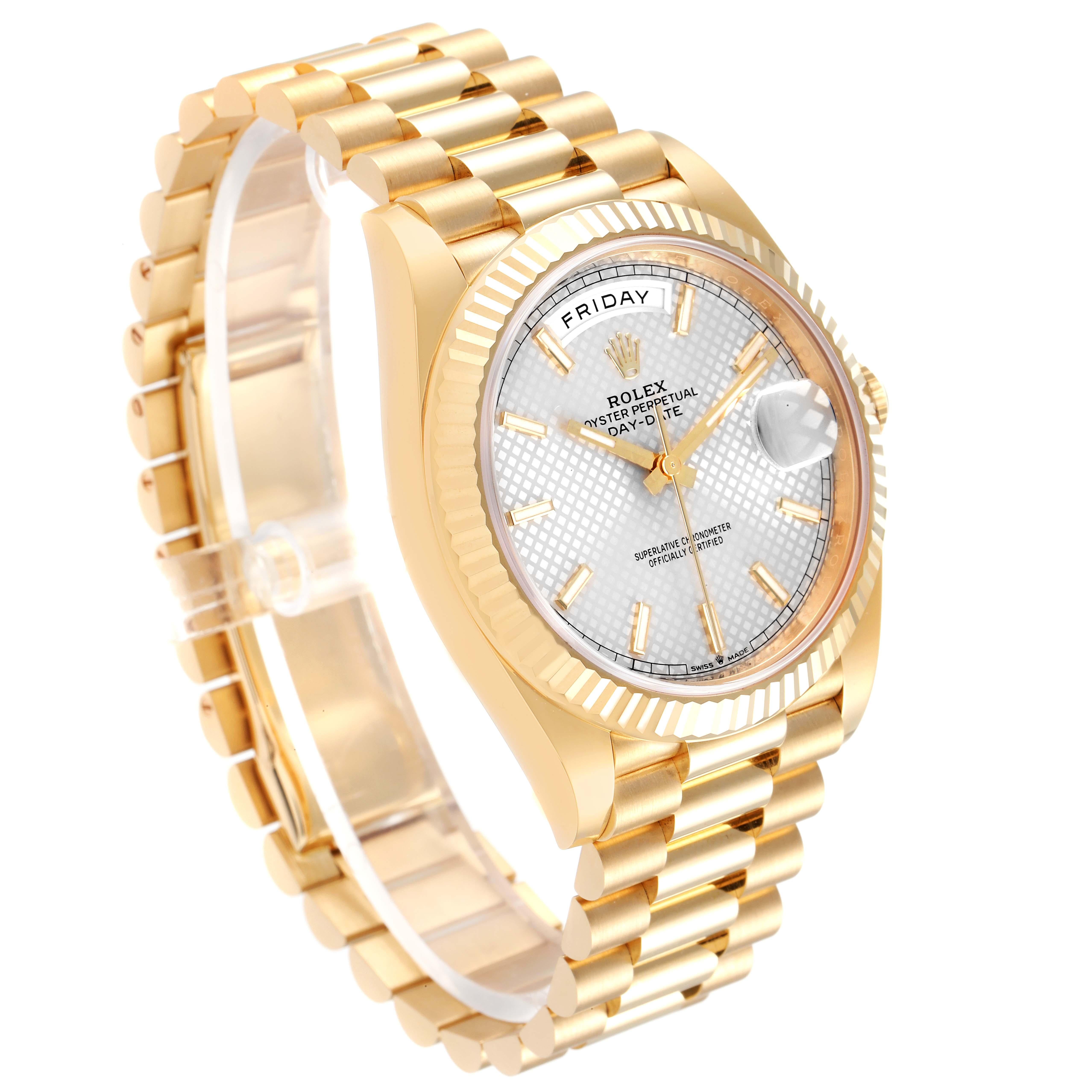 Rolex President Day-Date 18K Yellow Gold Mens Watch 228238 Unworn For Sale 1