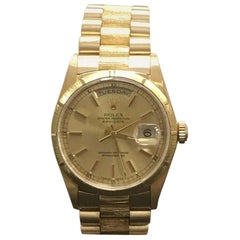 Rolex President Day Date Double Quick 18248 18 Karat Gold Box and Service Papers