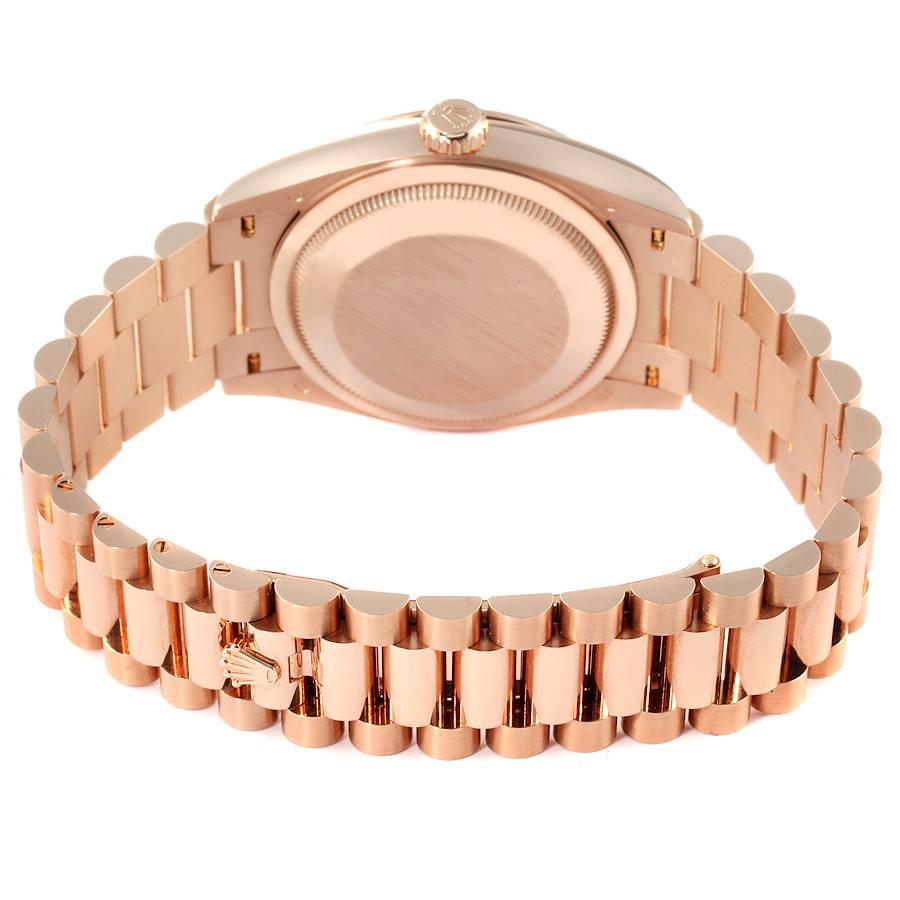 Rolex President Day-Date Everose Gold MOP Dial Mens Watch 128235 Unworn For Sale 1
