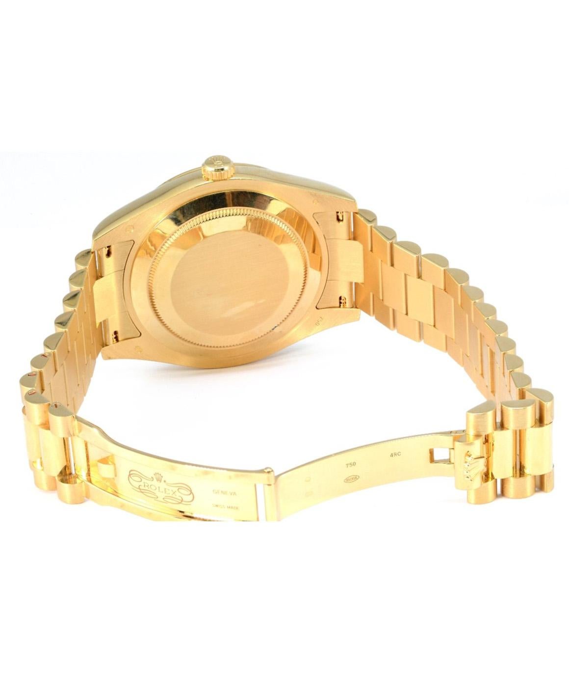 Rolex President Day Date II 18 Karat Yellow Gold Automatic Wristwatch 3