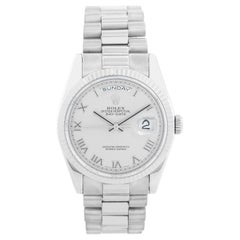 Rolex President Day-Date Men's 18 Karat White Gold Watch 118239