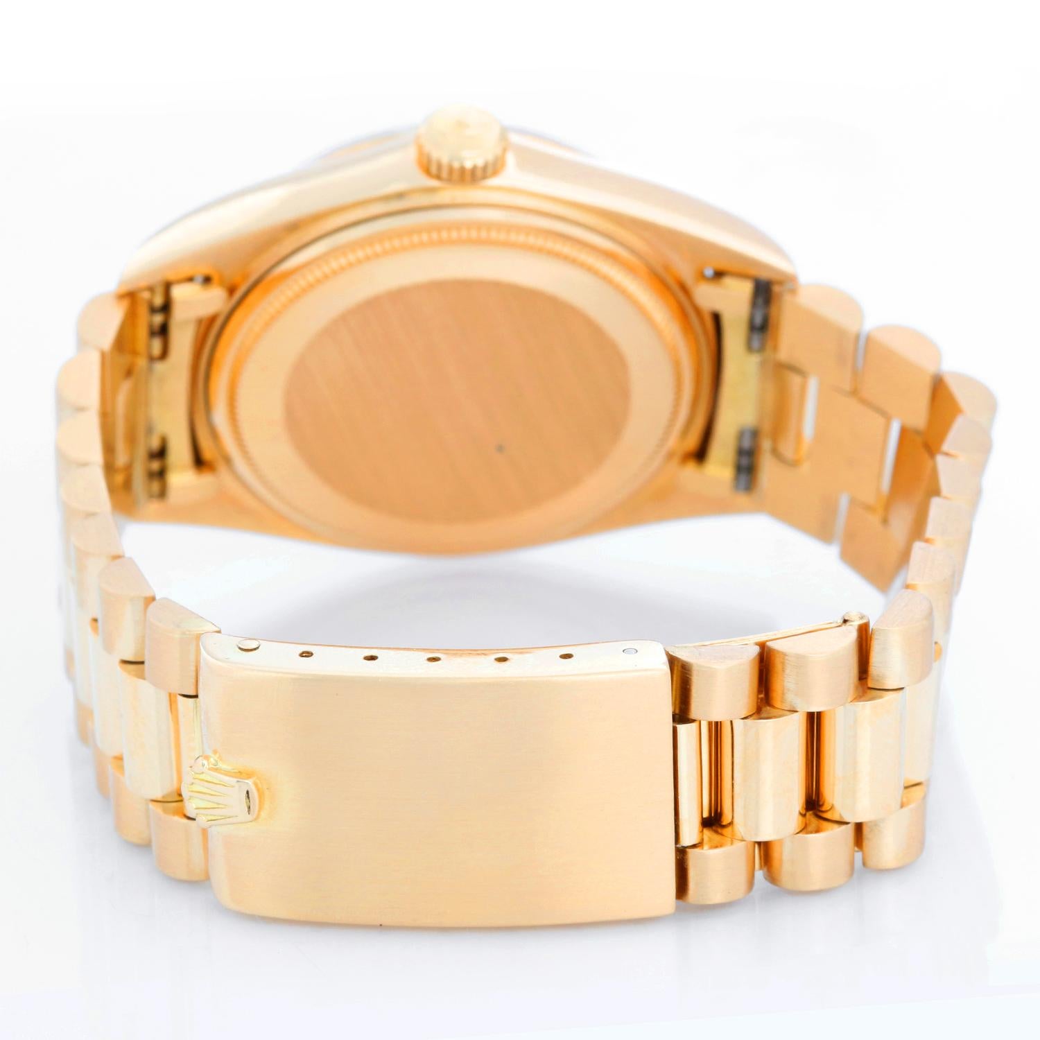solid 18k gold watch mens