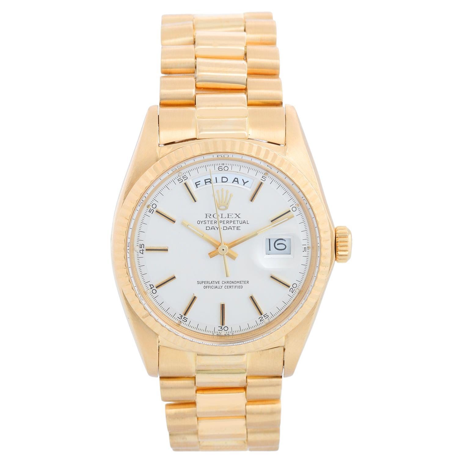 Rolex President Day-Date Men's 18k Gold Watch 1803