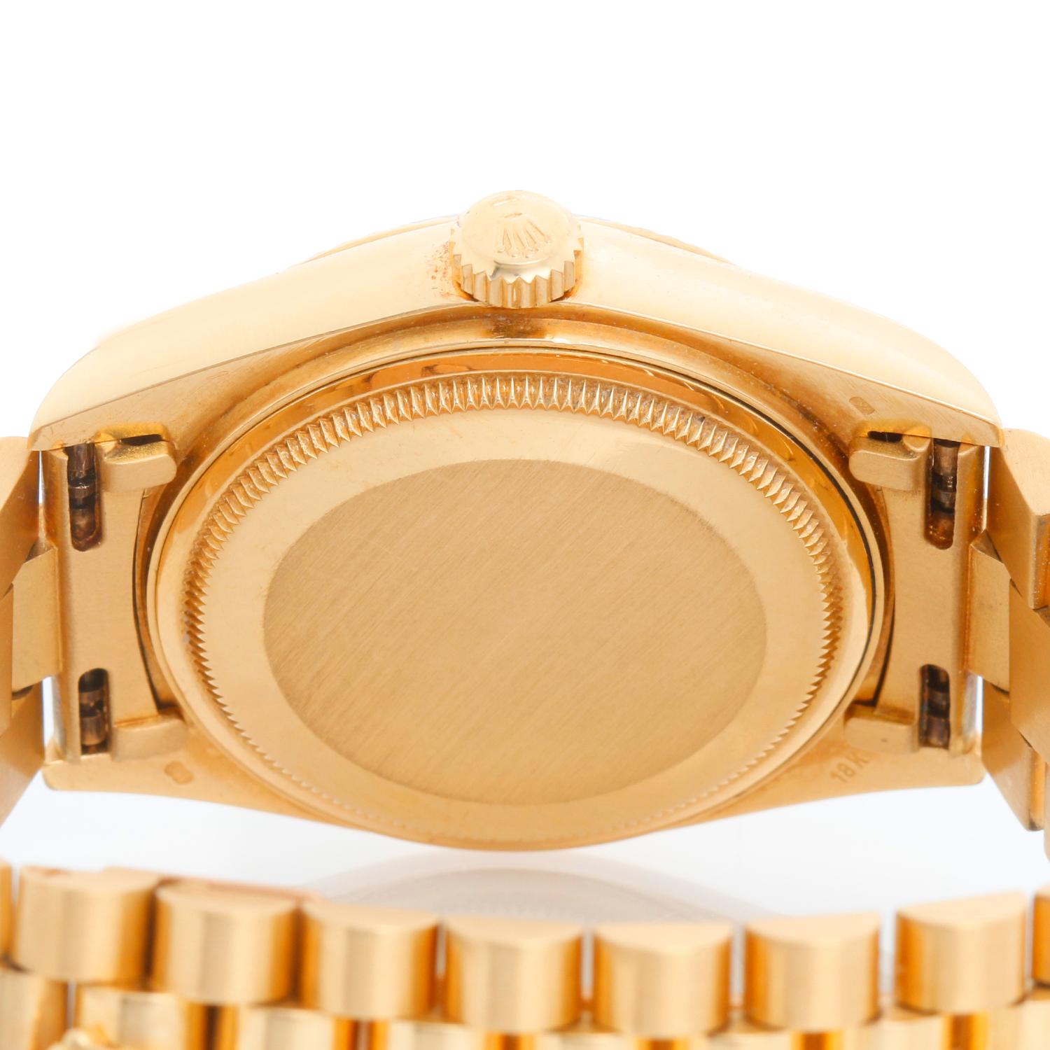 Rolex President Day-Date Men's 18k Gold Watch 18038 2