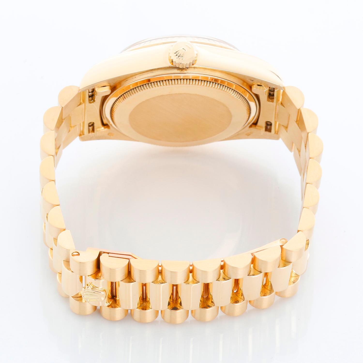 Rolex President Day-Date Men's 18k Gold Watch 18038 im Angebot 1