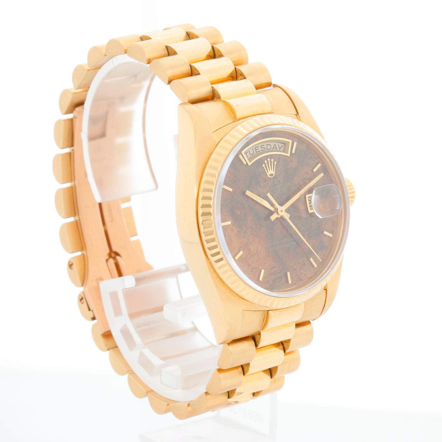 Rolex President Day-Date Men's 18k Gold Watch 18038 3