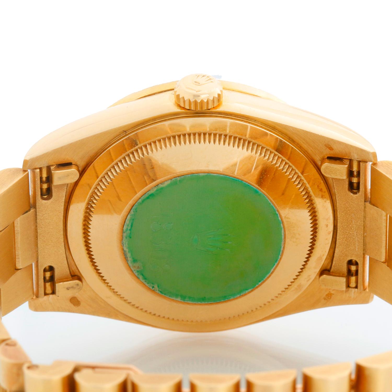 Reloj Rolex President Day-Date para hombre 18038 de oro de 18 quilates en venta 2