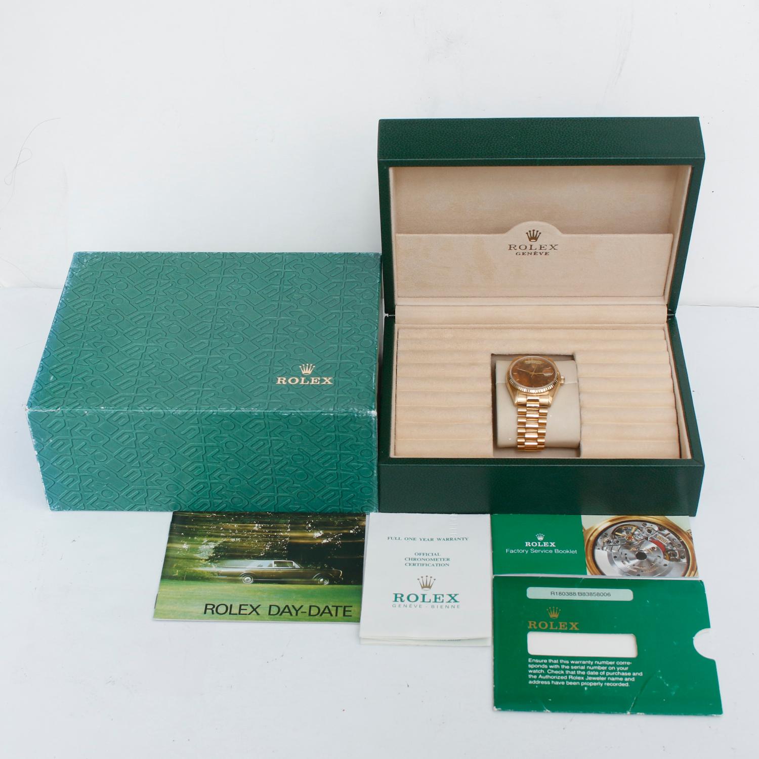 Rolex President Day-Date Men's 18k Gold Watch 18038 4