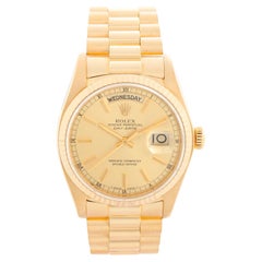Rolex President Day-Date Men's 18k Gold Watch 18038 Rolex President Day-Date Men's 18k Gold Watch 18038