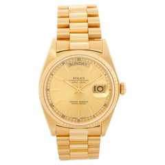 Rolex President Day-Date Men's 18k Gold Watch 18038