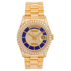 Rolex Präsident Day-Date Herrenuhr 18k Gold Rolex Lapislazuli-Diamant-Zifferblatt 18388