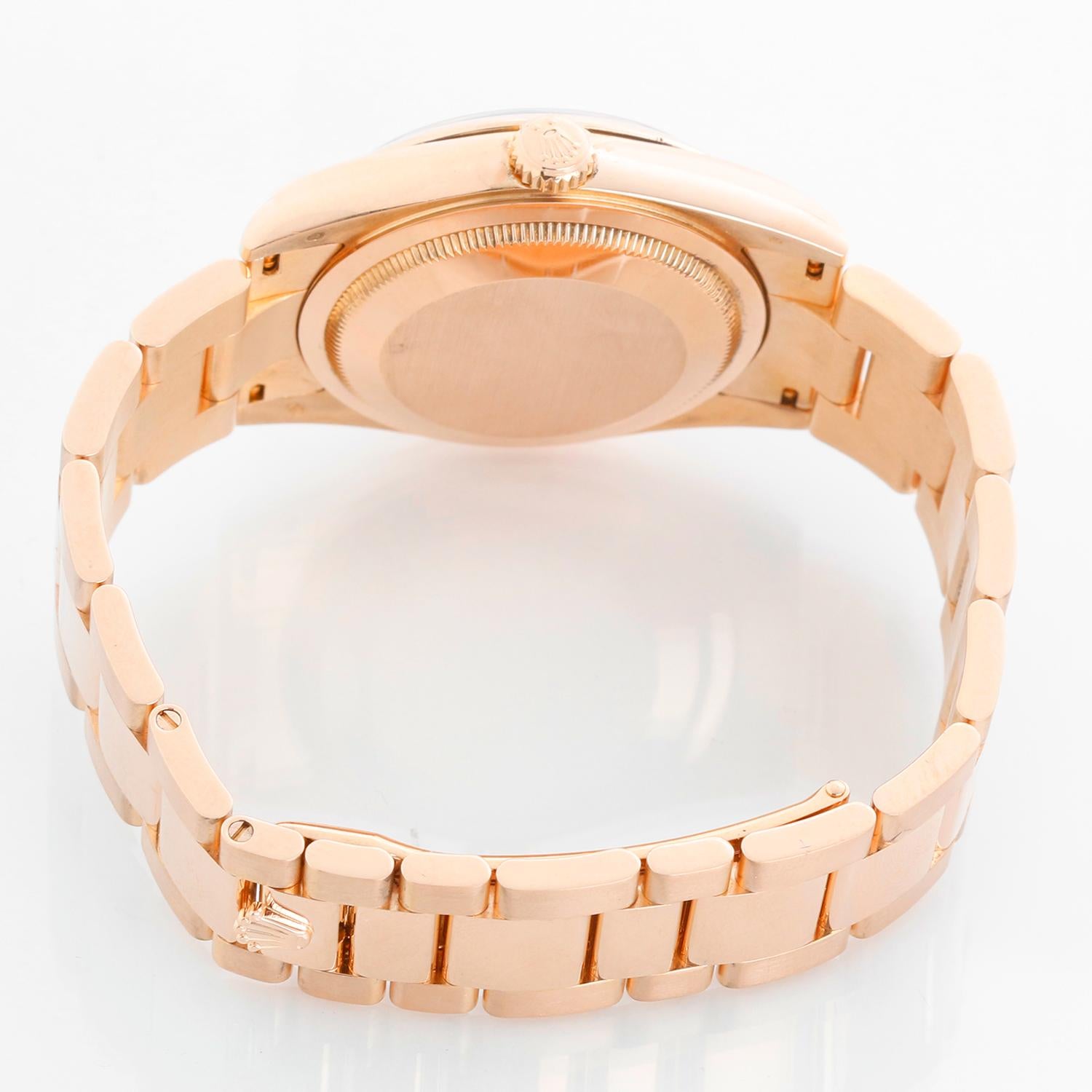  Rolex Montre President Day-Date en or rose 18 carats pour hommes 118205 Pour hommes 
