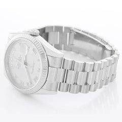 Rolex President Day-Date Men's 18k White Gold Watch 118239
