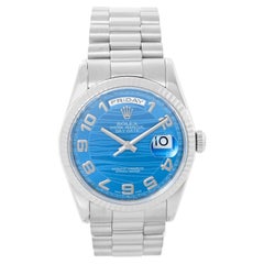 Rolex President Day-Date Men's 18k White Gold Watch 118239